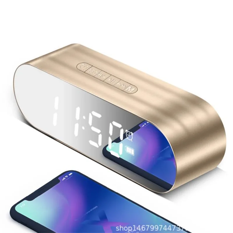 Светодиодный цифровой будильник с fm радио altavoz Bluetooth динамик TF USB Саундбар