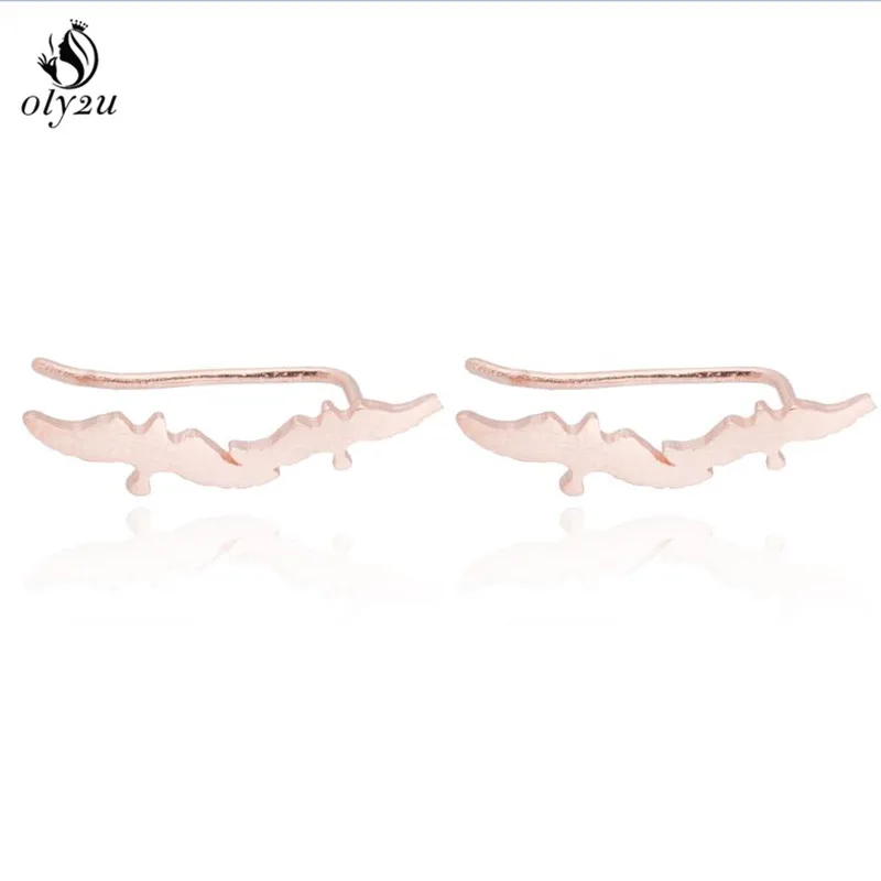 Oly2u Bijoux корейские птицы дешевые брифы золотые уши Женские серьги ухо ED278 |