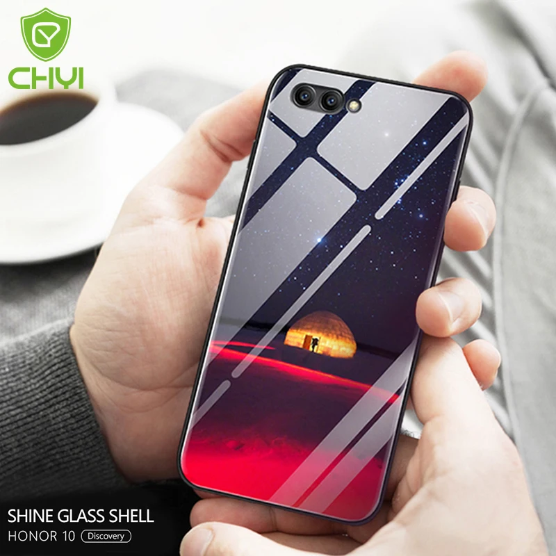 CHYI для huawei P20 pro Чехол с узором дизайн закаленное стекло задняя оболочка