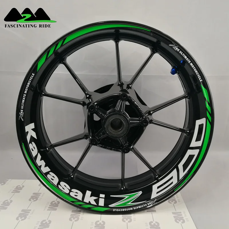 Z800 green Подходит для Kawasaki Z1000Z900Z800Z650Z250 мотоцикл переоборудование водонепроницаемый и светоотражающий персональный концентратор стикер 17 дюймов ген - Color: Z800 green