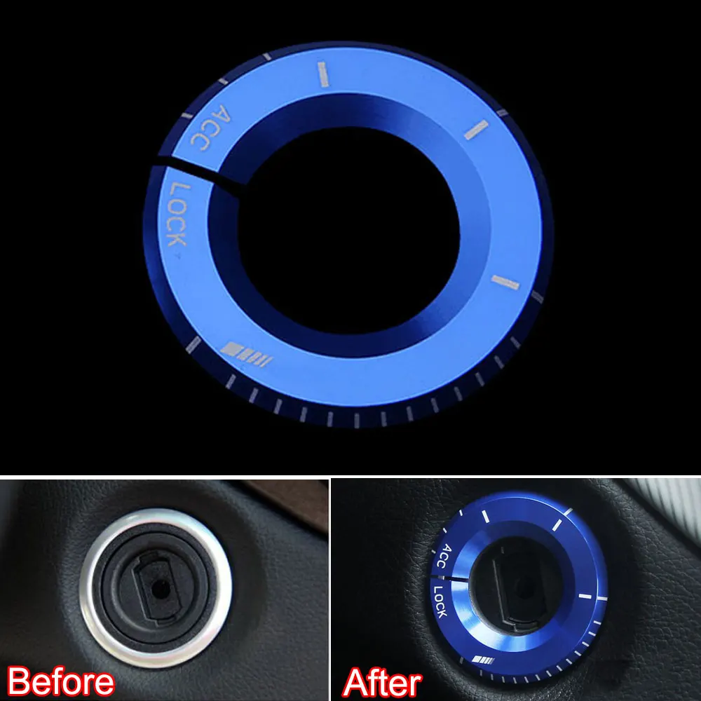 Алюминиевый Замок зажигания двигателя автомобиля блокировка переключателя