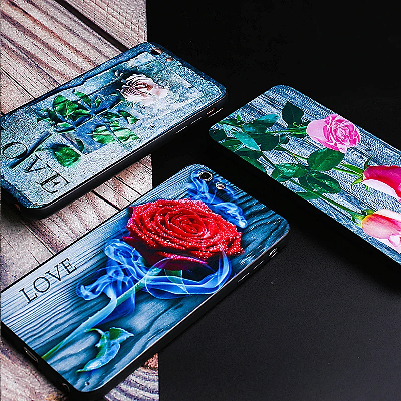 Персонализированные за чехол на айфон X XS MAX XR 6s 7 8 плюс Роза мягкий силиконовый
