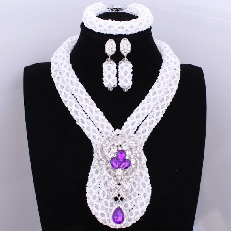 Бесплатная доставка чистый белый этнический антикварный ювелирный набор