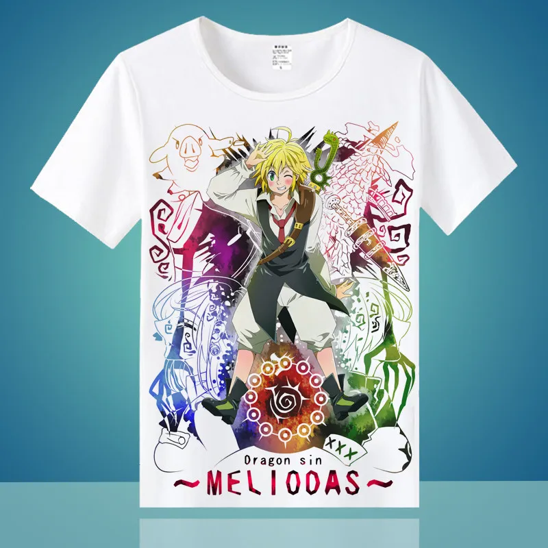 Мужская летняя футболка с коротким рукавом и принтом Семь смертных грехов |