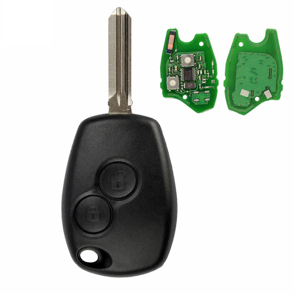 KEYECU for Renault Remote Car Key 433MHz PCF7961M HITAG AES Chip Uncut HU136TE Blade | Автомобили и мотоциклы