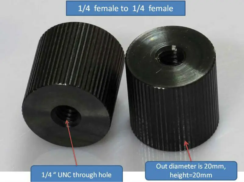 Винтовой Адаптер для штатива с внутренней резьбой 1/4 дюйма на внутреннюю резьбу