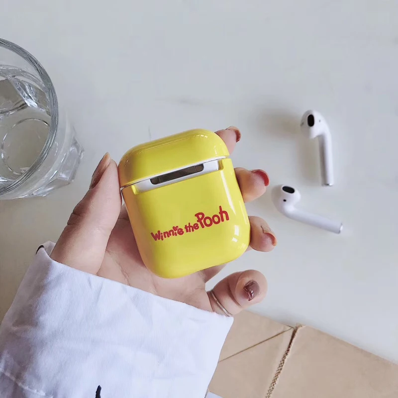 Роскошные Чехлы для наушников с мультяшным животным медведем Apple Airpods