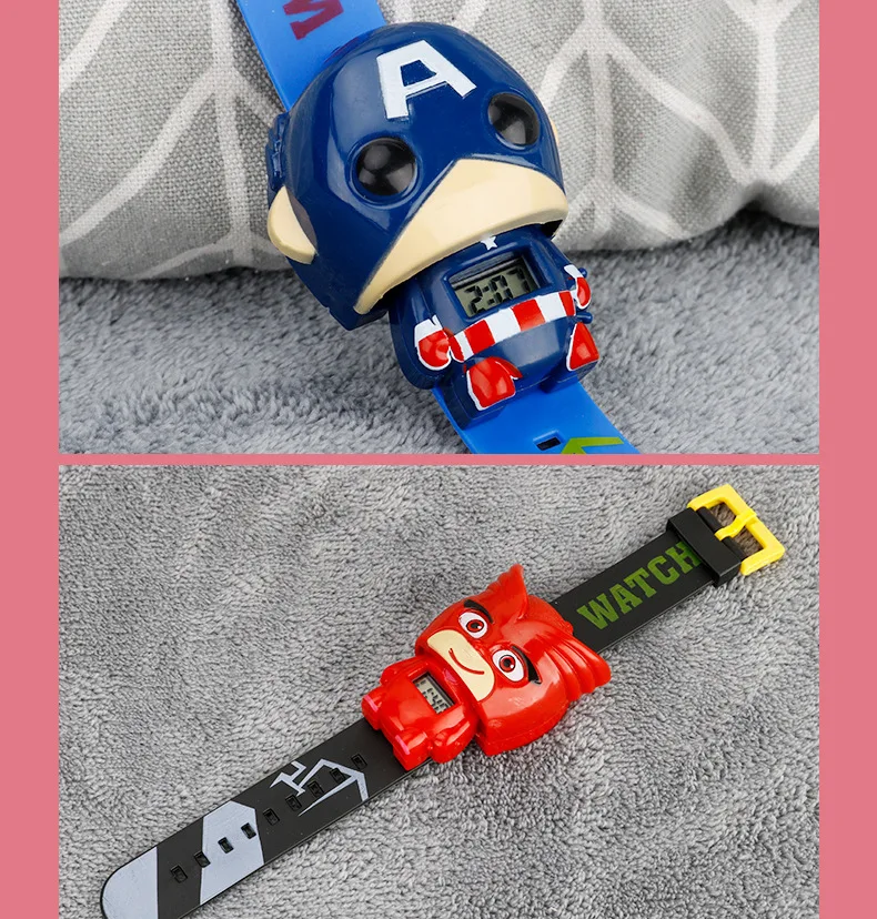 Disney Микки Маус Детский мультфильм электронные деформированные часы День рождения девочки мальчика подарок игрушка часы сувенир