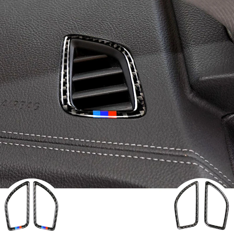 

RRX для bmw F20 F21 углеродное волокно интерьер кондиционирование вентиляционное отверстие отделка крышка автомобильный Стайлинг 3D наклейки 1,2 с...