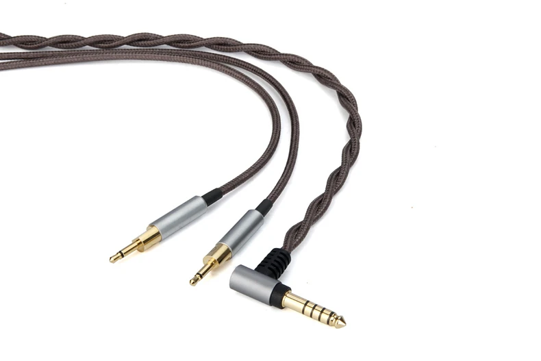 Earmax 4,4 мм кабель для наушников HIFI аудио Aux кабель OCC серебряное покрытие сбалансированный кабель обновления для Sennheiser HD700