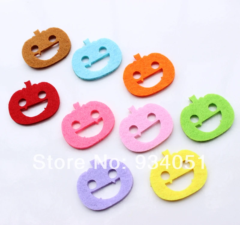 100 шт./лот красочный лазерный высекальный декор для Хэллоуина войлочная