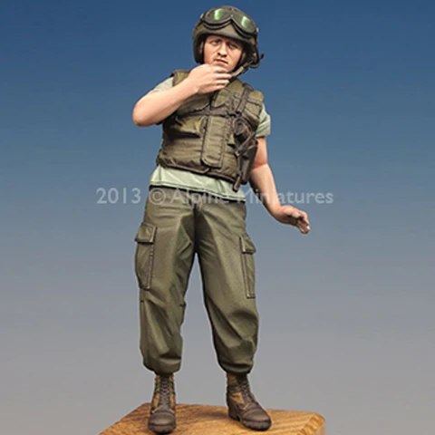 1/35 US танкер войны во Вьетнаме #1 с 2 различными головками набор из смолы солдат GK