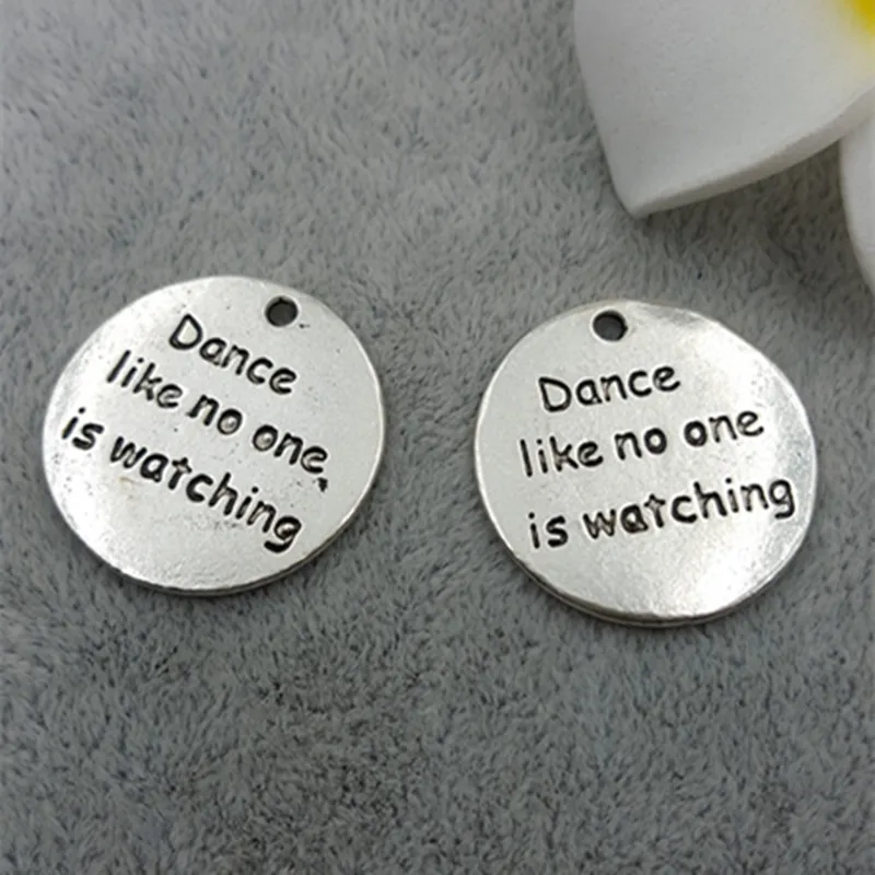 Высокое качество 20 шт./лот диаметр 25 мм танцевальные Амулеты с надписями