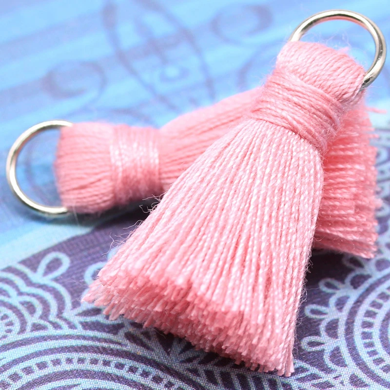 30 шт. 2,5 см мини стальное кольцо кисточки DIY кулон ювелирные изделия занавес одежды декоративные аксессуары ключ сумка кулон ремесло кисточки