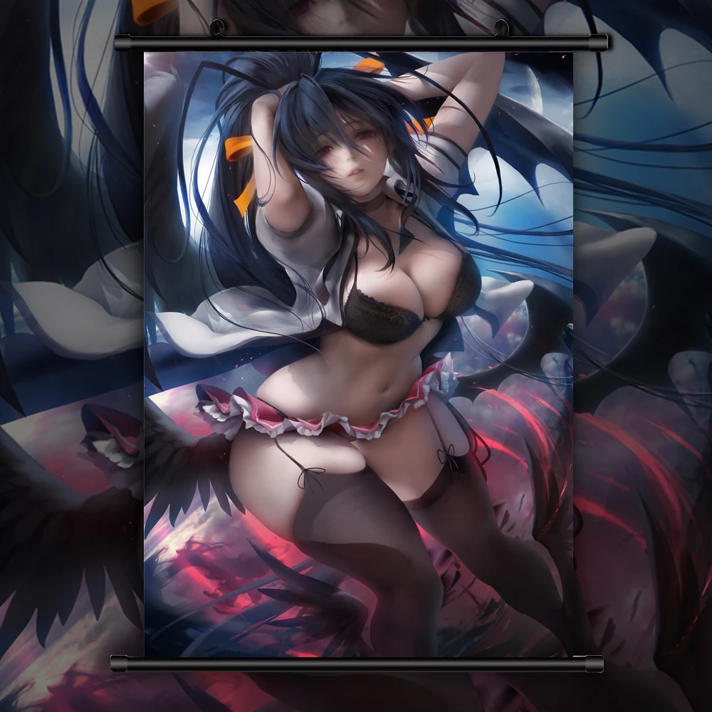 Старшая школа DxD Himejima Akeno Аниме Манга настенный плакат свиток