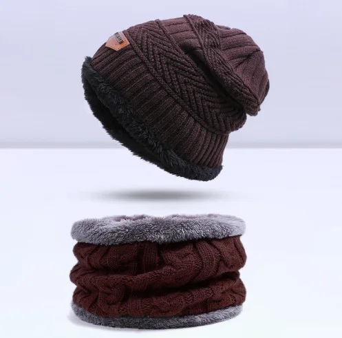 Brown Iwinter, новая мода теплые Кепки Skullies шапочки зимняя шапка для Для женщин унисекс Кепки шапочка вязаная Кепки S Открытый Спорт теплую шапку - Цвет: Brown