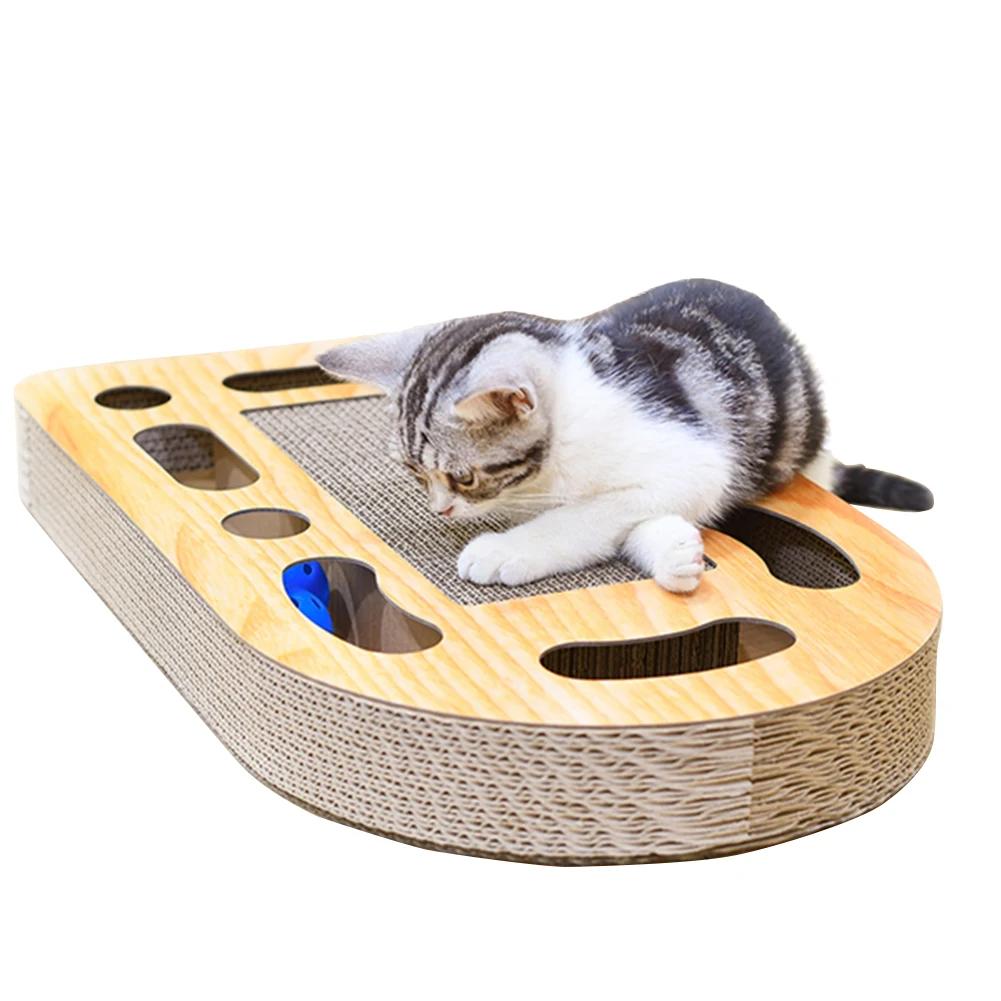 Новая игрушка для кошек, игрушка из гофрированной бумаги, поворотный стол для кошек, игрушка-туннель, мяч для кошек, скребок, колокольчик, игрушка для домашних животных С Кошачьей Мятой, игрушки для котят