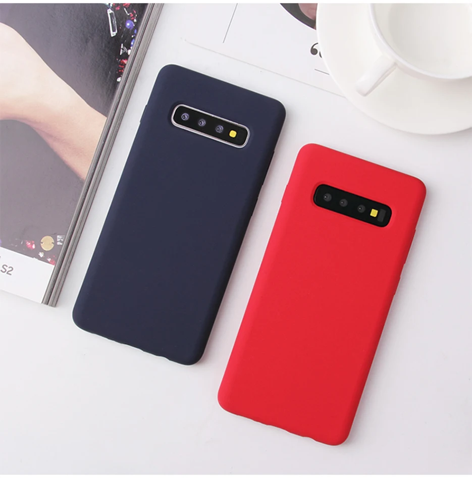 CHYI настоящий Жидкий чехол для samsung Galaxy s8 s9 s10 note10 plus чехол для телефона мягкий силиконовый чехол для samsung a50 a70 a20e m30s