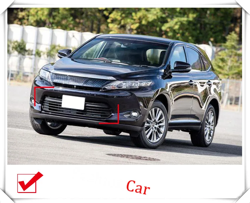 Аксессуары для автомобилей Toyota Harrier XU60 2013 2016 стальные хромированные передние и