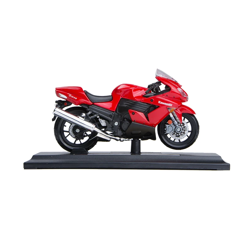 Модели мотоциклов Maisto 1:18 Kawasaki Ninja ZX-14R ZX14R красная литая пластиковая миниатюрная