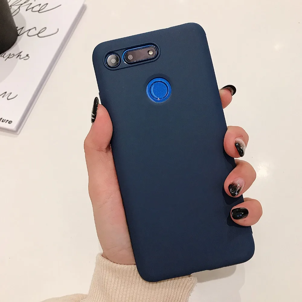Чехол для huawei Honor View 20, карамельный цвет, тонкий мягкий силиконовый чехол для телефона, для huawei Honor V20 View 20, матовый чехол на заднюю панель из ТПУ