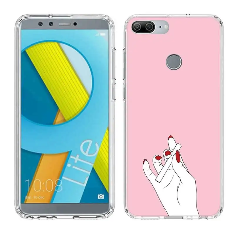 Beautiful Woman's Hand Soft TPU Print Hull Case For Huawei Honor 8X MAX 8 9 10 lite 7 7X 6X V9 Play V20 Frosted Fundas Cover |