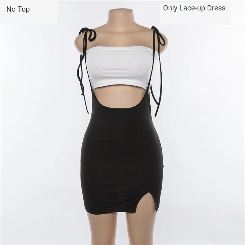 Женское летнее пикантное Бандажное облегающее мини-платье без рукавов платье со