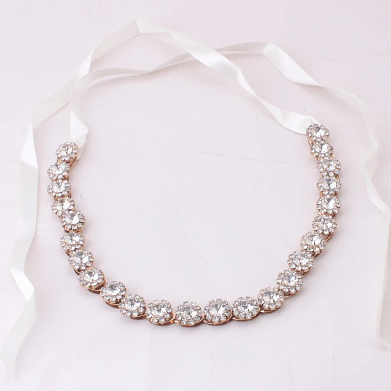 Женский ободок для волос Floralbride золотистый невесты и подружек | Украшения