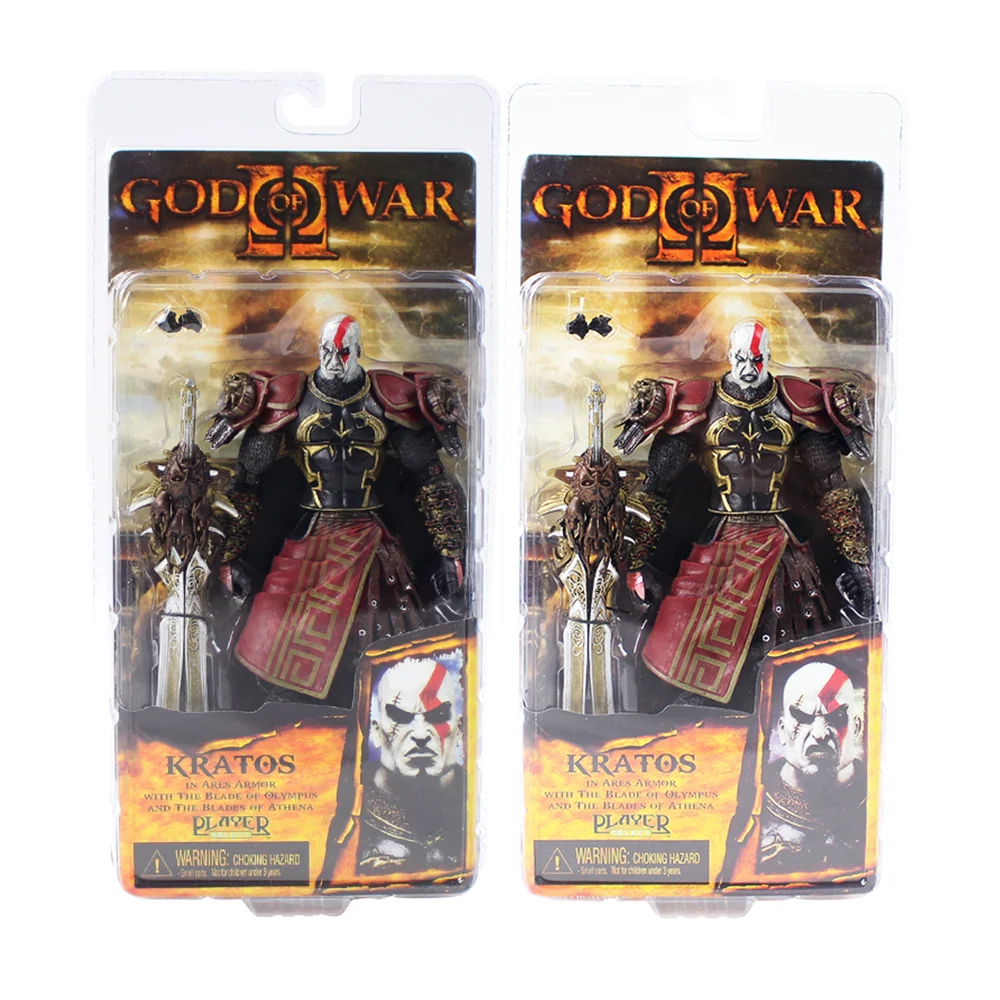 Экшн-фигурка из ПВХ 20 см NECA God War 2 II Kratos in Ares Armor W Blades | Игрушки и хобби