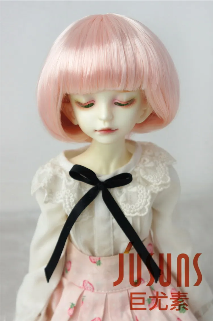 JD478 1/4 1/3 милый парик-Боб с полным взрыва BJD парик Размер 7-8 дюймов 8-9 дюймов кукольные волосы высокого качества Модные кукольные парики