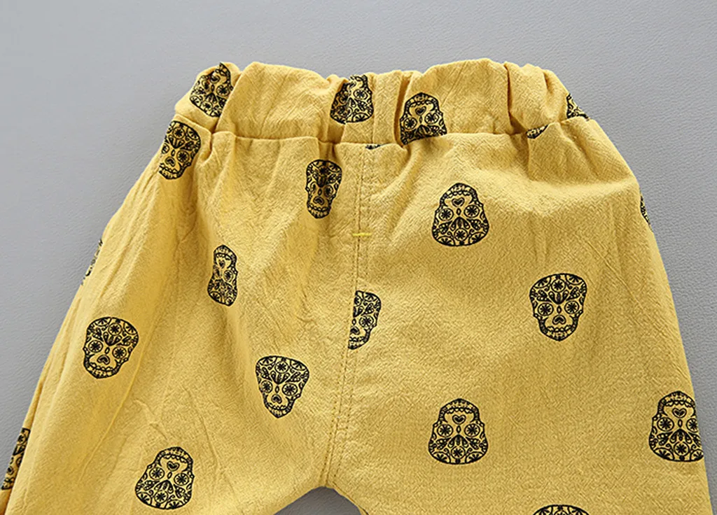 SZYADEOU/Летняя одежда для маленьких мальчиков; летняя рубашка с короткими рукавами и принтом в джентльменском стиле+ шорты; комплекты со штанами; одежда для малышей; jongens; L4