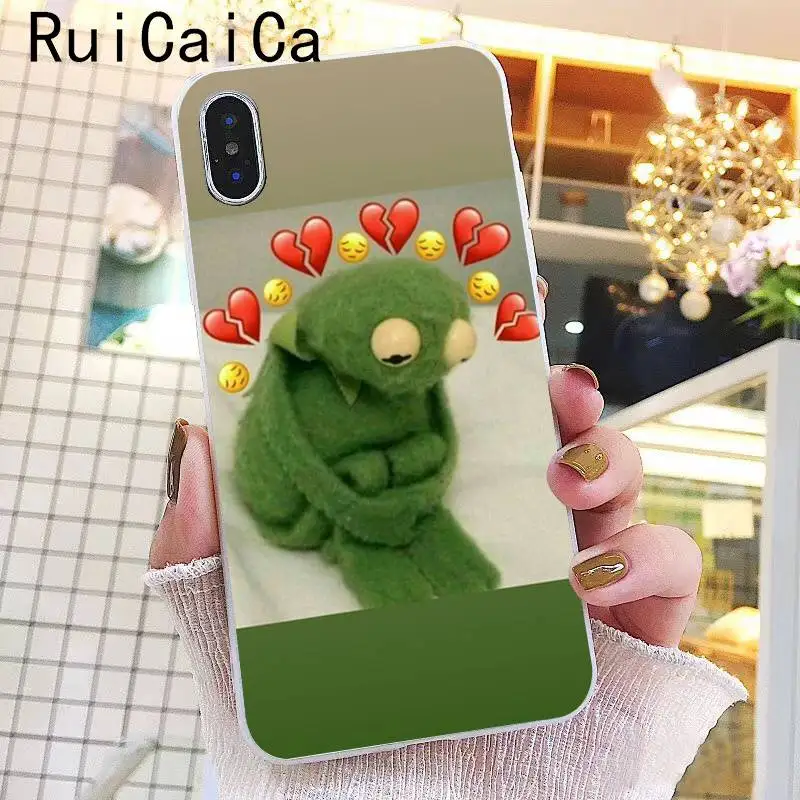 A15 Ruicaica Kermit зеленая лягушка Забавный Милый гей мягкий чехол для телефона из ТПУ чехол для iPhone X XS MAX 6 6s 7 7plus 8 8Plus 5 5S SE XR 10 - Цвет: A15