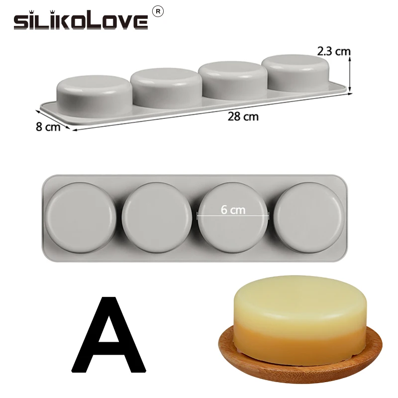 SILIKOLOVE3 шт./комплект овальное прямоугольное круглое Силиконовое Мыло Форма для ручной работы ремесло 3d Мыло легко чистить