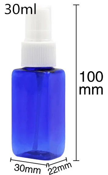 50 шт. Бесплатная доставка 30 мл пустые пластиковые парфумные квадратные бутылки