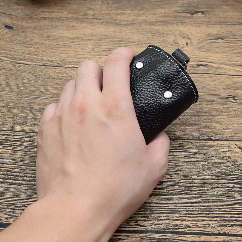 Кожаные бумажники для ключей автомобиля мужской держатель органайзер женщин