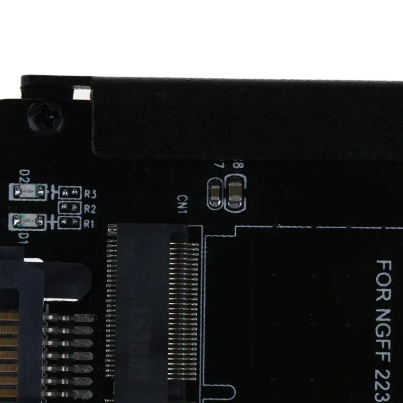 Обсаженных CY B+ м гнездо 2 M.2 NGFF(SATA) SSD до 2,5 SATA адаптер для 2230/2242 см/2260/2280 мм твердотельный жесткий диск из черного металла