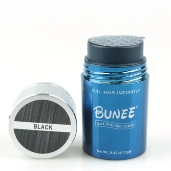 black BUNEE 27,5 г 10 цветов порошок волокна волос продукт для роста волос лечение выпадения волос Мгновенный густой - Цвет: black