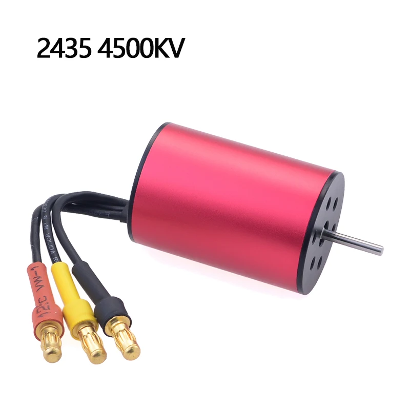 4500KV 2,0 мм 2435 3300KV 4500KV 4800KV 6100KV бесщеточный двигатель 2S для Tamiya Redcat HSP 1/16 1/18 RC багги Дрифт гоночный автомобиль - Цвет: 4500KV