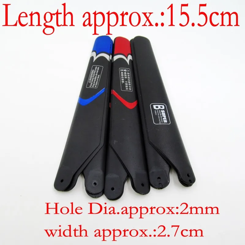 15 5 см длина 2 мм Диаметр отверстия Основные Лезвия пропеллеры 2A 2B R/C вертолет
