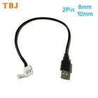 30 см 2pin 8 мм10 мм USB кабель для светодиодной ленты Разъем бесплатная Сварка LED разъем для DC5V 5050 2538 LED полосы светильник