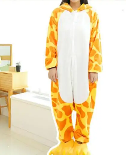 deer Черная Милая Пижама kigurumi размера плюс, оранжевая Милая Свободная Домашняя одежда, пижама для женщин - Цвет: deer