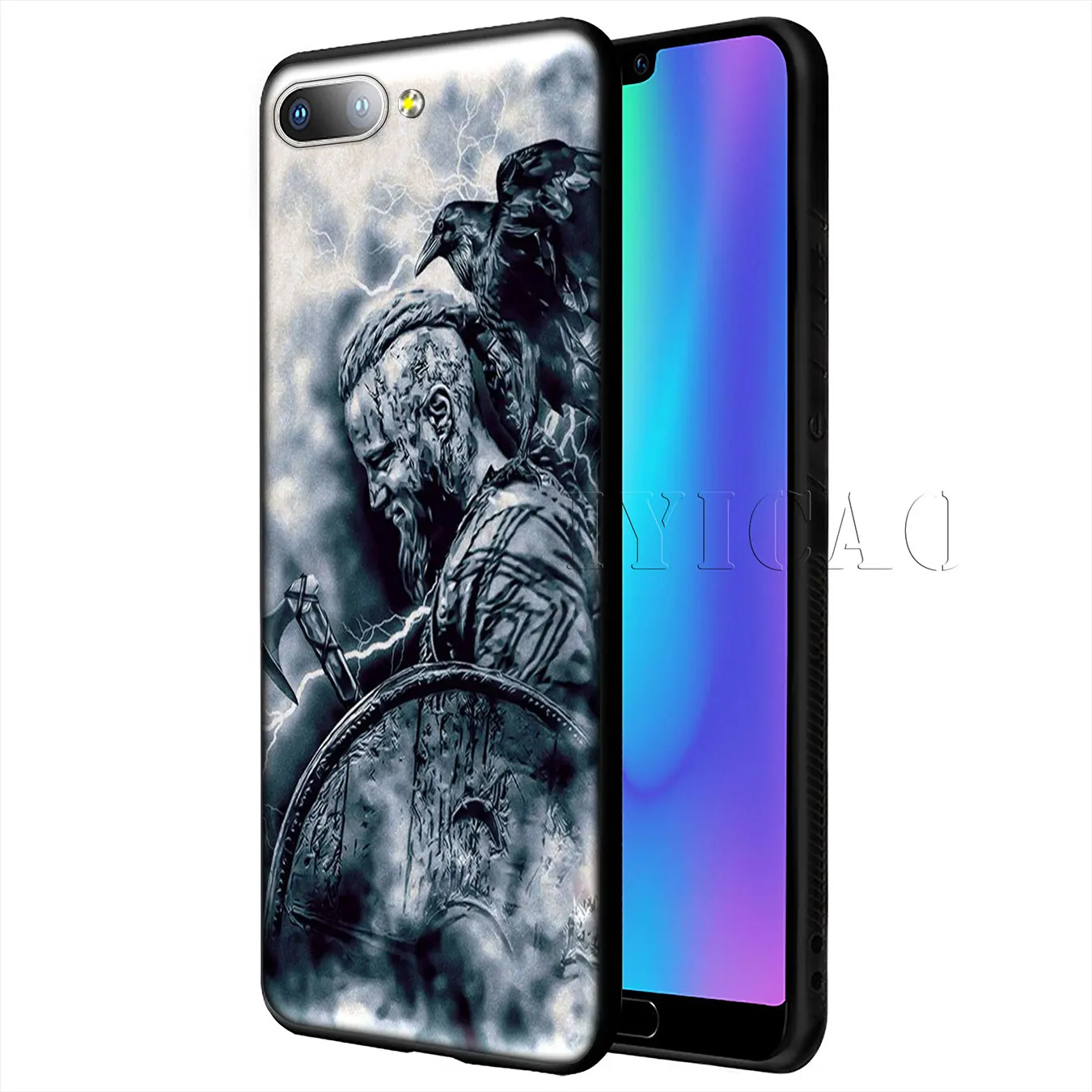 IYICAO Vikings серия Милый Мягкий силиконовый чехол для телефона Huawei Y9 Y7 Y6 Prime 2019 Honor 20 8C 8X