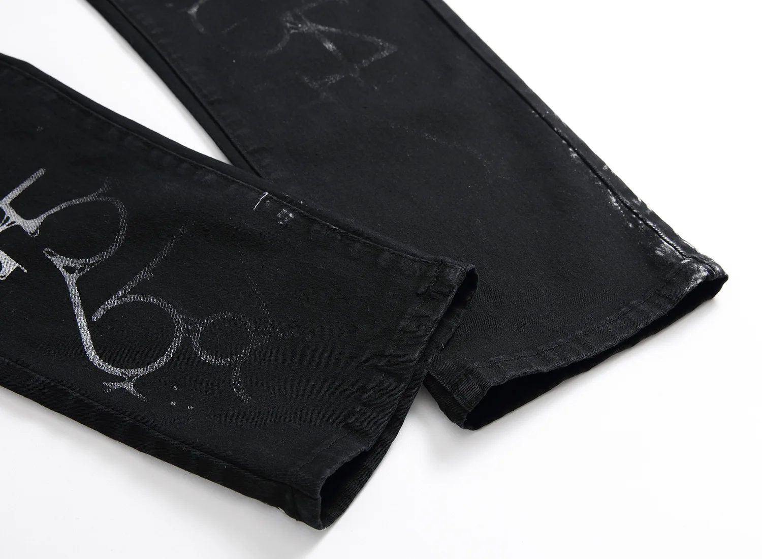Gersri zipper дизайнерские джинсы рок мужские s Промытые обтягивающие мотоциклетные джинсы мужские эластичные штаны с животным узором студенческие крутые джинсы