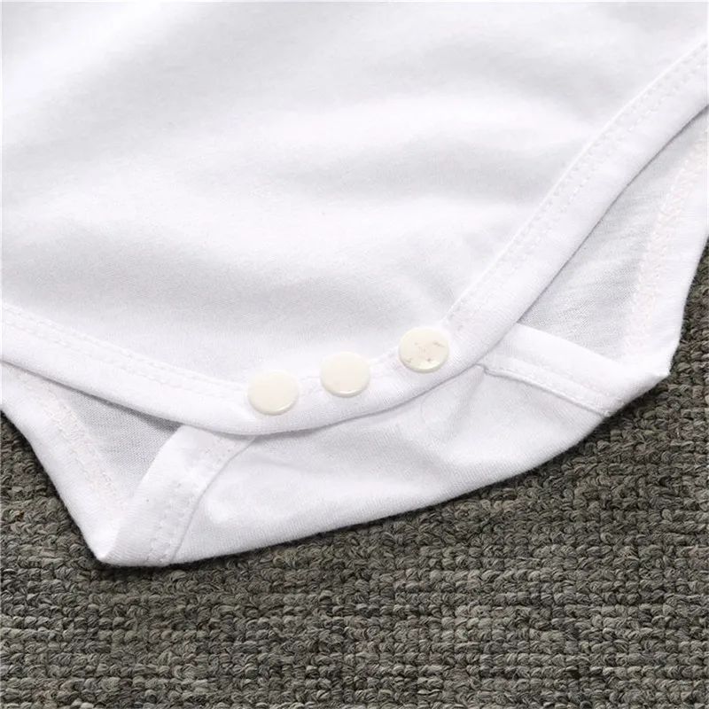 3 предмета Одежда для новорожденных белые хлопковые комплекты одежды с надписью