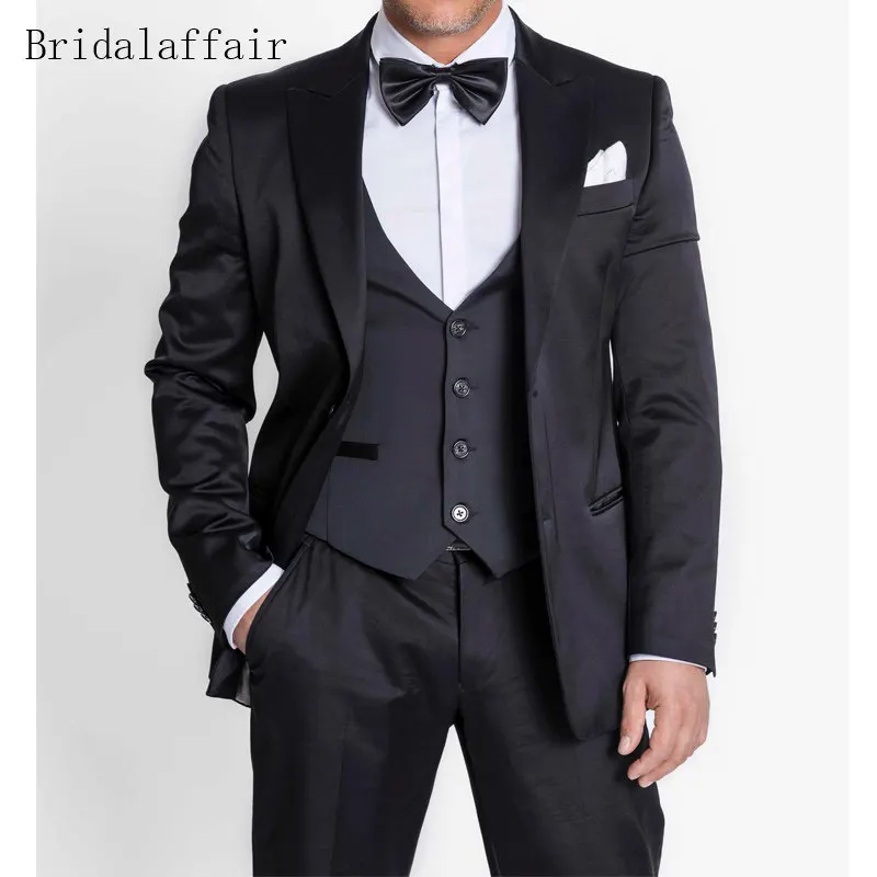 Bridalaffair мужской костюм на заказ приталенный деловой Блейзер мужские костюмы