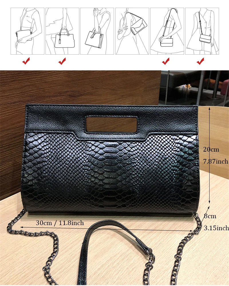 XMESSUN Змеиный клатч Gofrado из кожи питона для леди сумочка модная цепочка сумка-мессенджер вечерние красные дропшиппинг F101