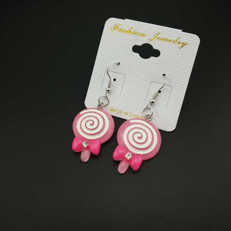 Мода модные ювелирные изделия Акриловые Для женщин фрукты Оранжевый серьги в