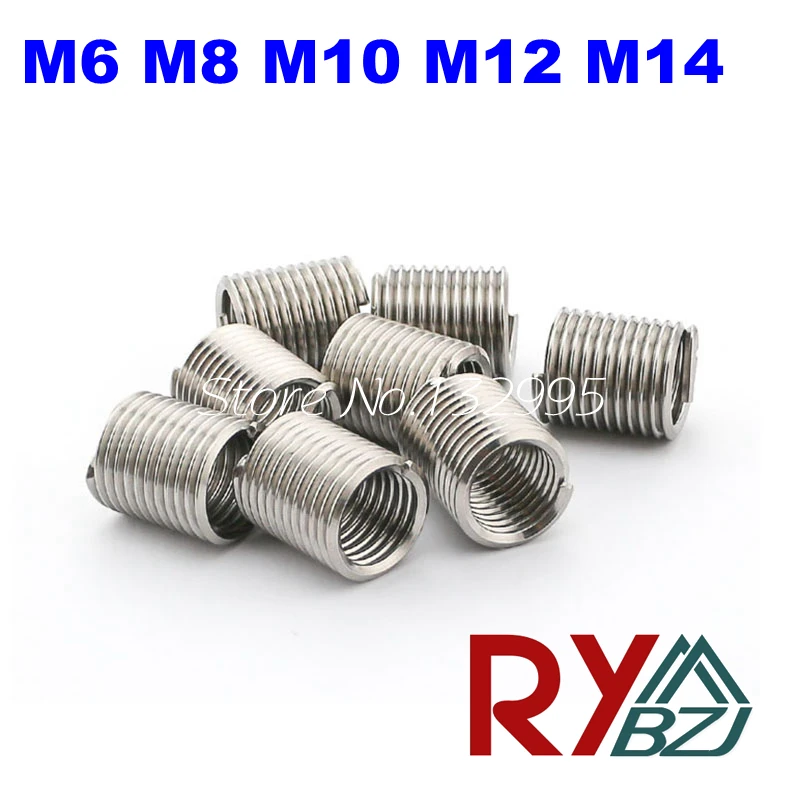 20 шт./лот M16, M18, M20* 1D/1.5D/2D/2.5D/3D проволочная Резьбовая вставка/винтовая втулка/Ремонт резьбы/DIN8140/нержавеющая сталь