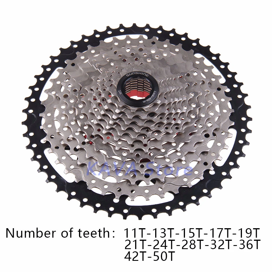 SUNSHINE 12 S 11-50 T 12 speed Freewheel для горного велосипеда BMX Кассетный Маховик Аксессуары для велосипеда совместимы с SHIMANO NX
