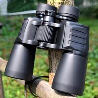 professional binoculars 10x50 high power hunting spyglass telescope bak4 wide view camping optical large eyepiece definition
